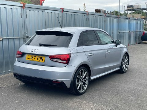 Audi A1 Sportback Tdi Black LJ67VUN Silver #5