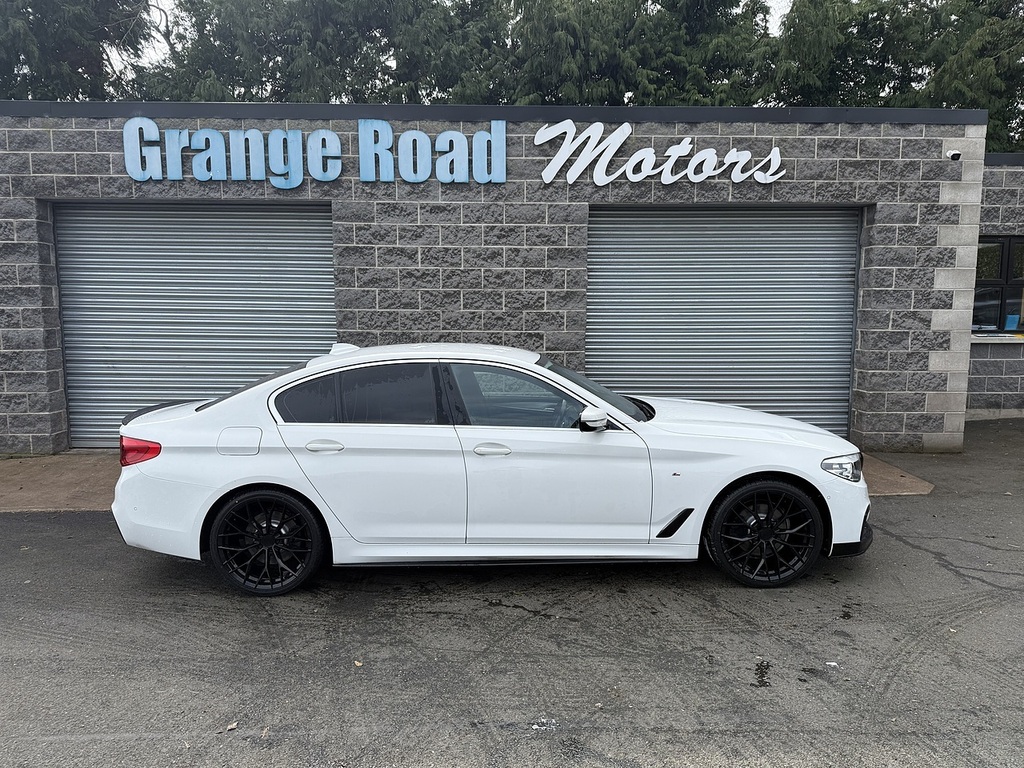 BMW 5 Series 520D Mht M Sport U1863 Ulez YB69KUA White #2