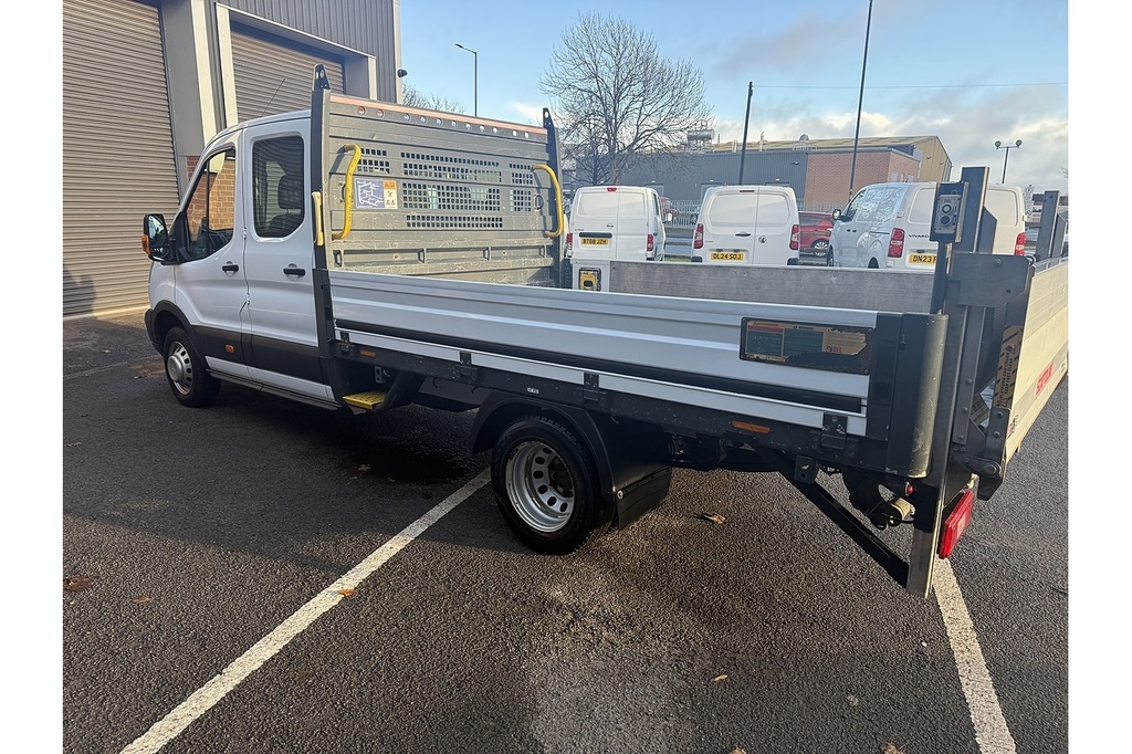 Ford Transit Custom 350 Double Cab Drop Side U1982 Ulez MD68KNC White #5
