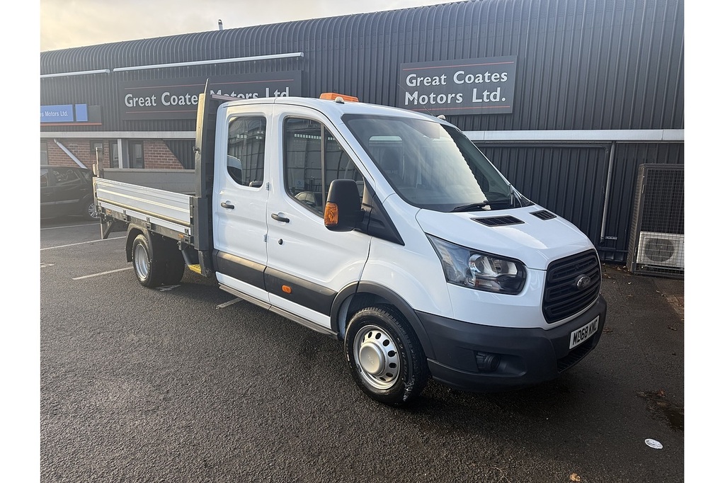 Ford Transit Custom 350 Double Cab Drop Side U1982 Ulez White