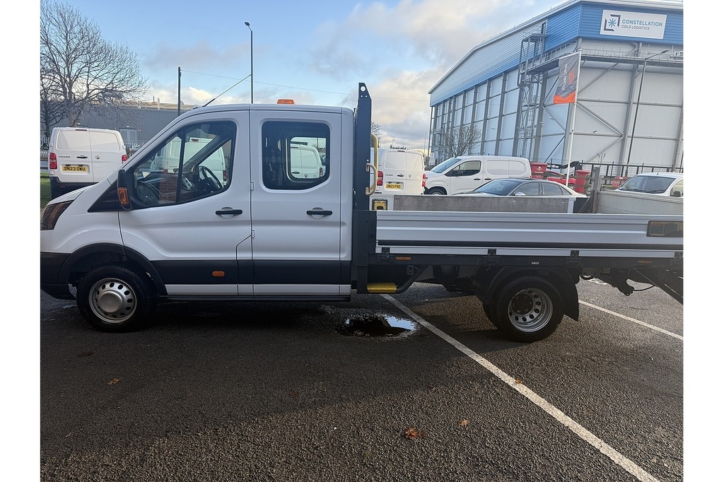 Ford Transit Custom 350 Double Cab Drop Side U1982 Ulez MD68KNC White #6