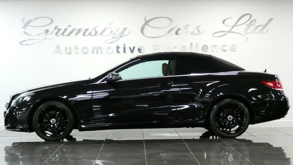 Mercedes-Benz E Class Convertible 3.0 E350d V6 Bluetec Amg Line Cabriole LR65FXS Black #2