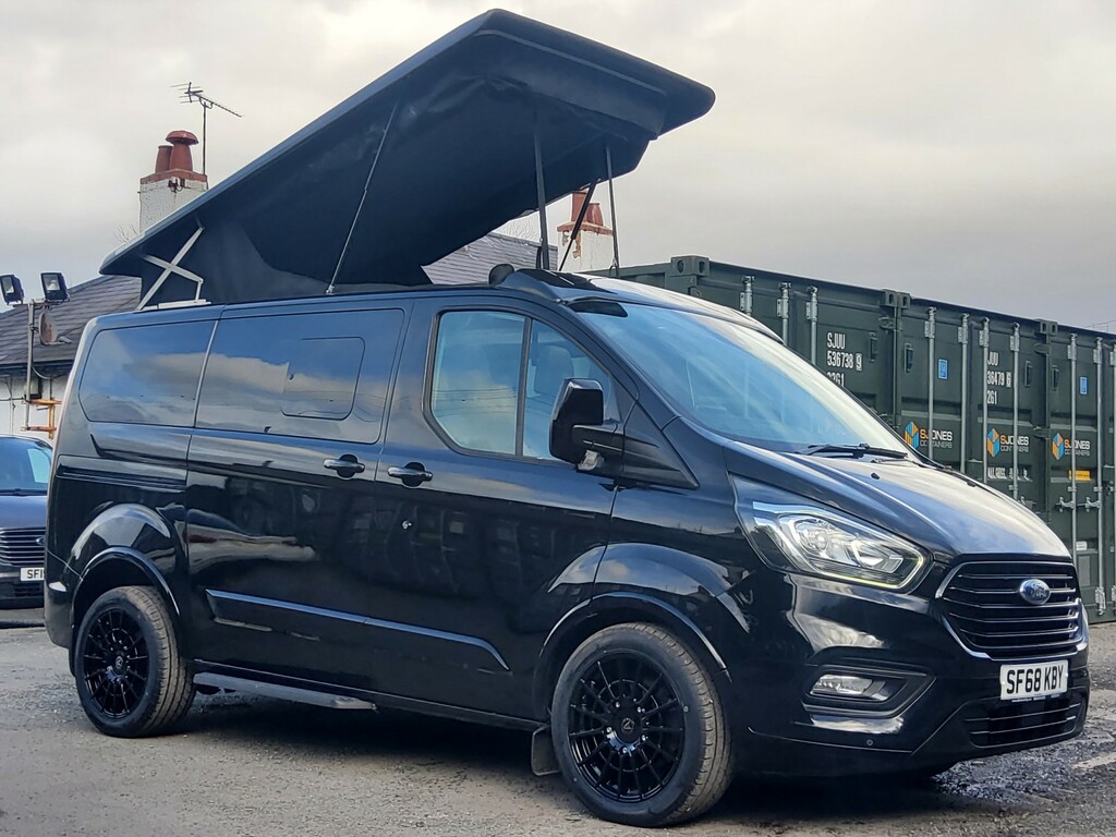 Ford Tourneo Custom Camper Van 2.0 310 Ecoblue Titanium 201868 Black #2