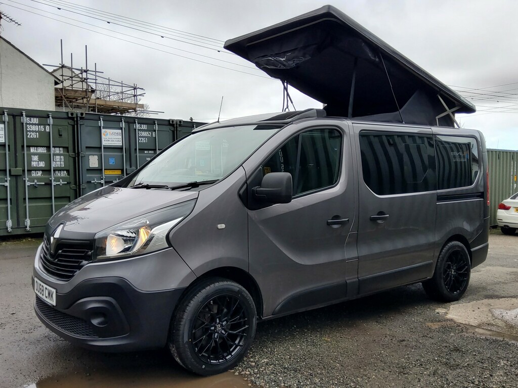 Renault Trafic Camper Van 1.6 Sl27 Energy Dci 95 Business 20186 OU68CMK Grey #4