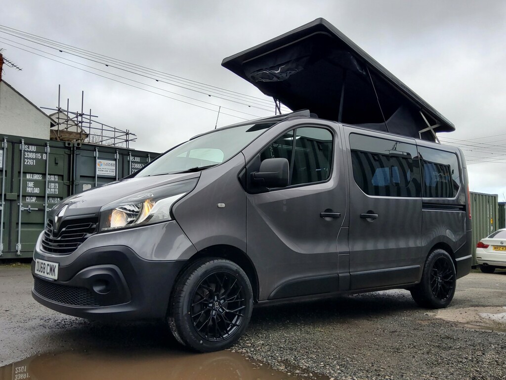 Renault Trafic Camper Van 1.6 Sl27 Energy Dci 95 Business 20186 OU68CMK Grey #3