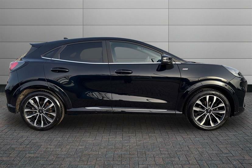 Ford Puma 1.0 Ecoboost Hybr Mhev 155 St-line Vignale Dct CF72PKJ Black #4