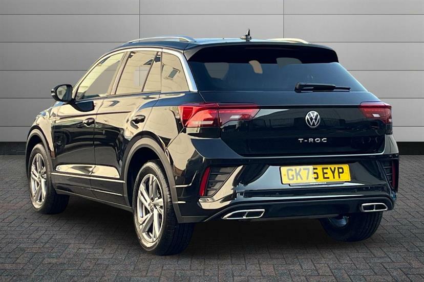 Volkswagen T-Roc 1.5 Tsi R-line Dsg GK75EYP Black #3