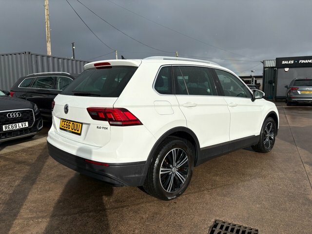 Volkswagen Tiguan Tdi Bluemotion Tech Se CE66OUU White #3