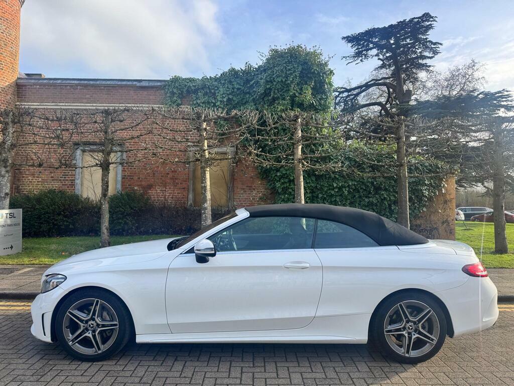 Mercedes-Benz C Class 1.5 C200 Mhev Amg Line Premium Cabriolet G-troni WG68AXT White #6