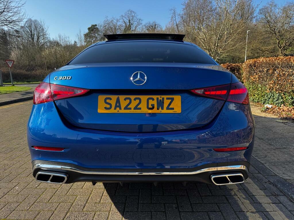 Mercedes-Benz C Class 2.0 C300h Mhev Amg Line Premium Plus G-tronic E SA22GWZ Blue #6