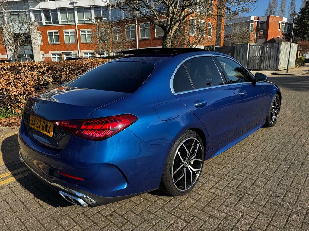 Mercedes-Benz C Class 2.0 C300h Mhev Amg Line Premium Plus G-tronic E SA22GWZ Blue #3