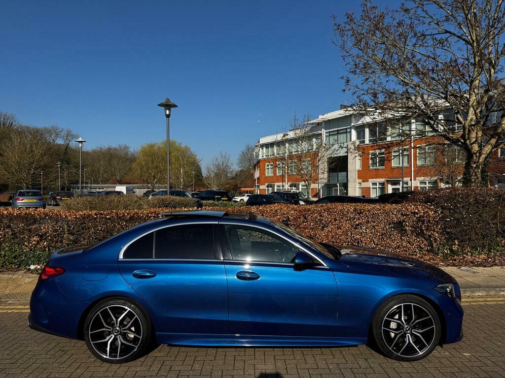 Mercedes-Benz C Class 2.0 C300h Mhev Amg Line Premium Plus G-tronic E SA22GWZ Blue #5