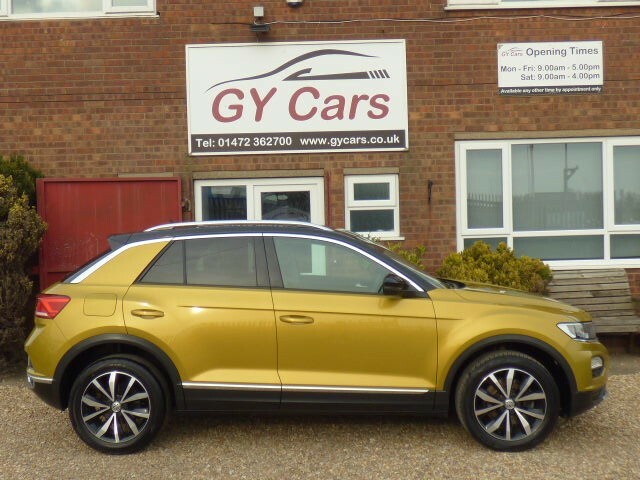 Volkswagen T-Roc Suv 1.5 Tsi Evo Design, 1850 Extras, Full Service YY18RZV Yellow #4