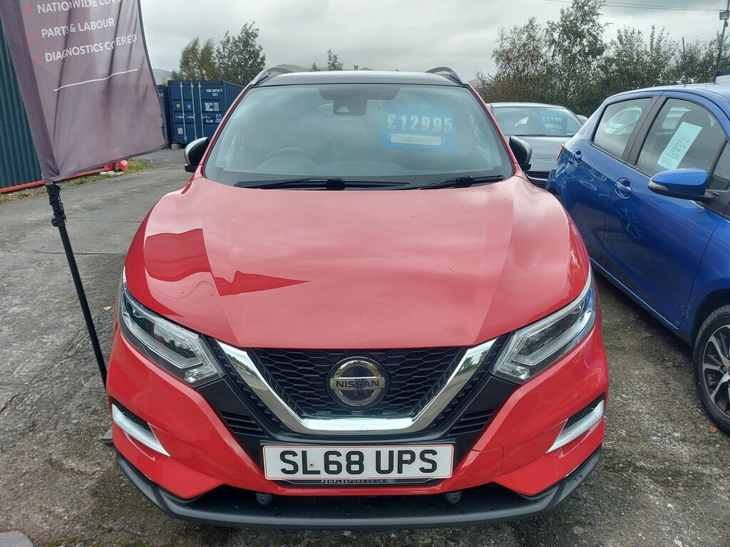 Nissan Qashqai 1.5 Dci Tekna 2018 SL68UPS Red #3