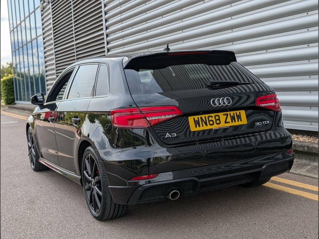 Audi A3 1.6 Tdi 30 Black Edition Sportback S Tronic Euro 6 Black #5