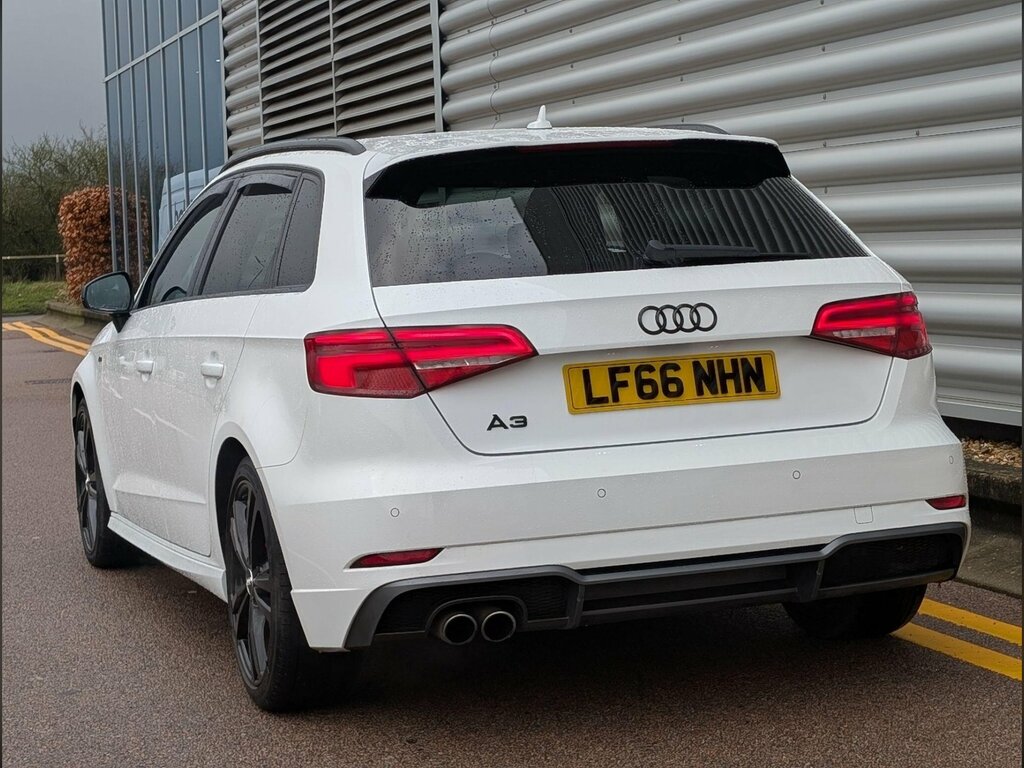 Audi A3 2.0 Tfsi S Line Sportback S Tronic Euro 6 Ss LF66NHN White #3