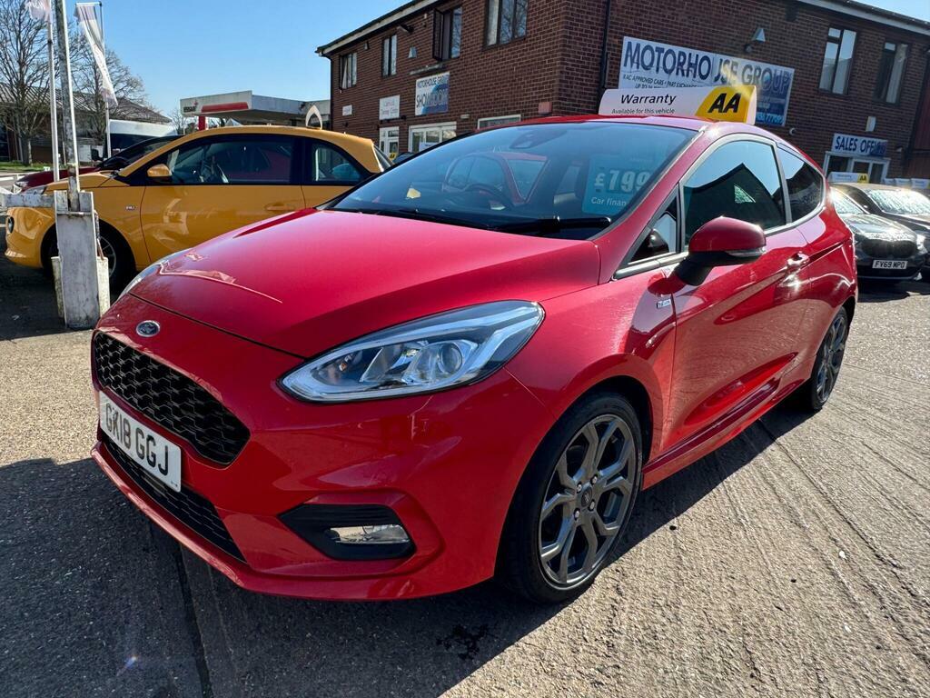 Ford Fiesta 1.0T Ecoboost St-line Euro 6 S S Red