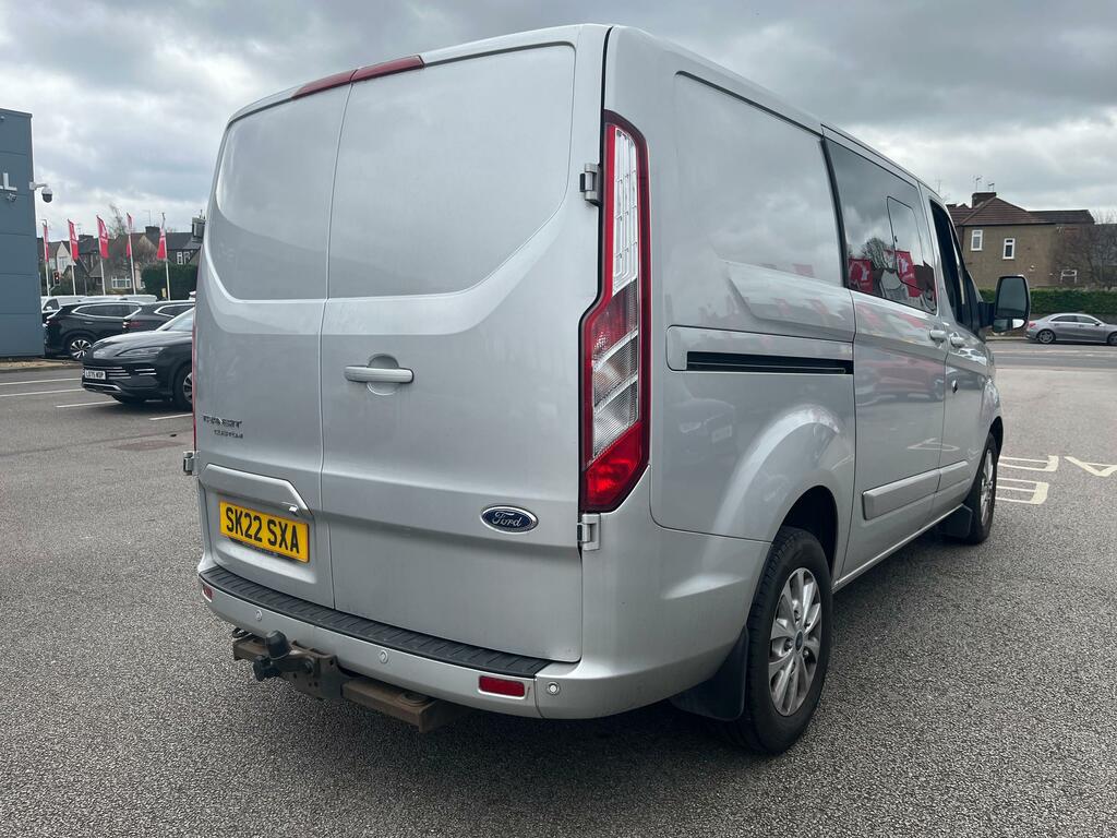 Ford Transit Custom 2.0 300 Ecoblue Limited Crew Van Double Cab Di SK22SXA Silver #4