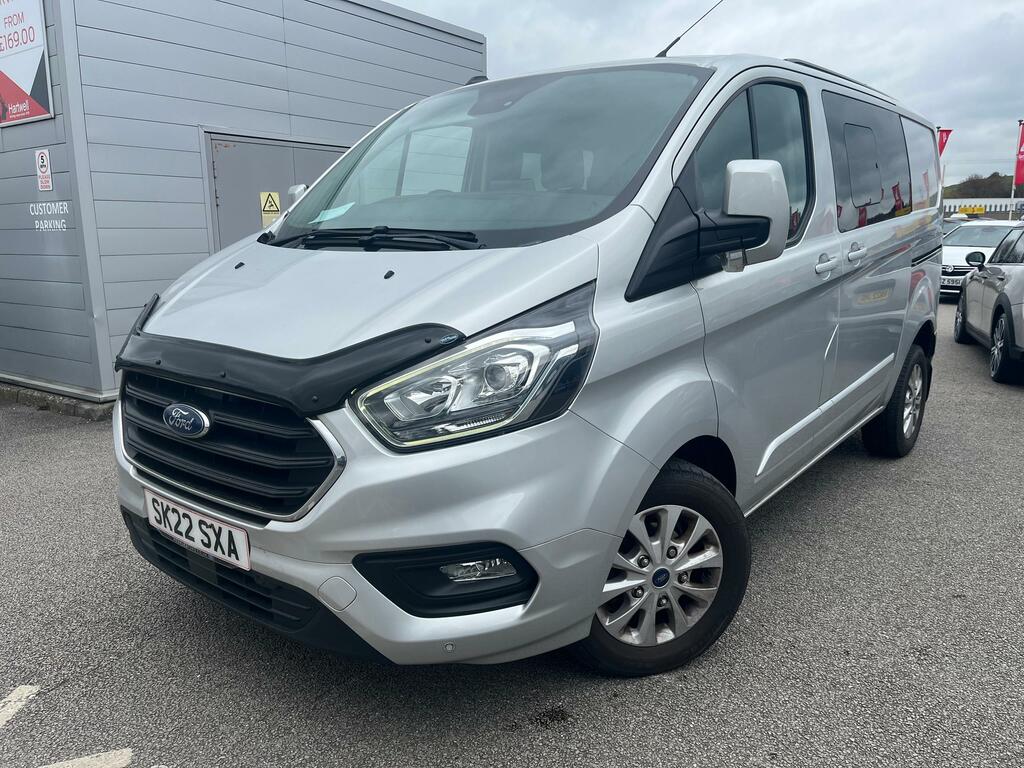 Ford Transit Custom 2.0 300 Ecoblue Limited Crew Van Double Cab Di SK22SXA Silver #2
