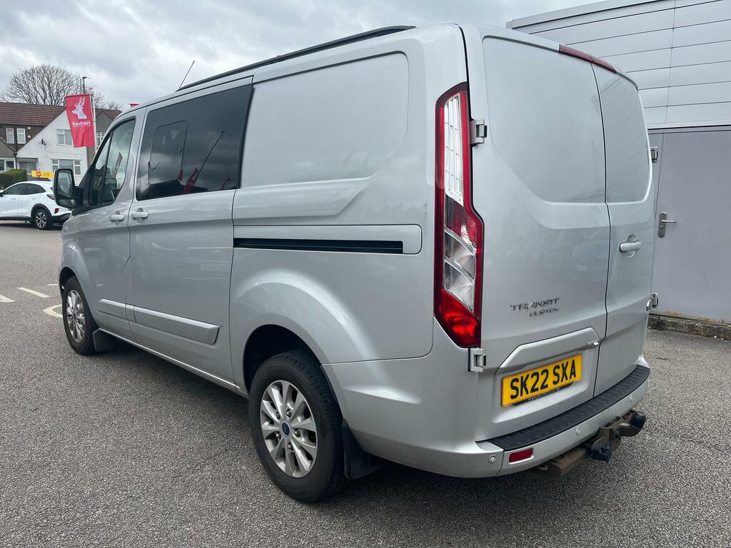 Ford Transit Custom 2.0 300 Ecoblue Limited Crew Van Double Cab Di SK22SXA Silver #5
