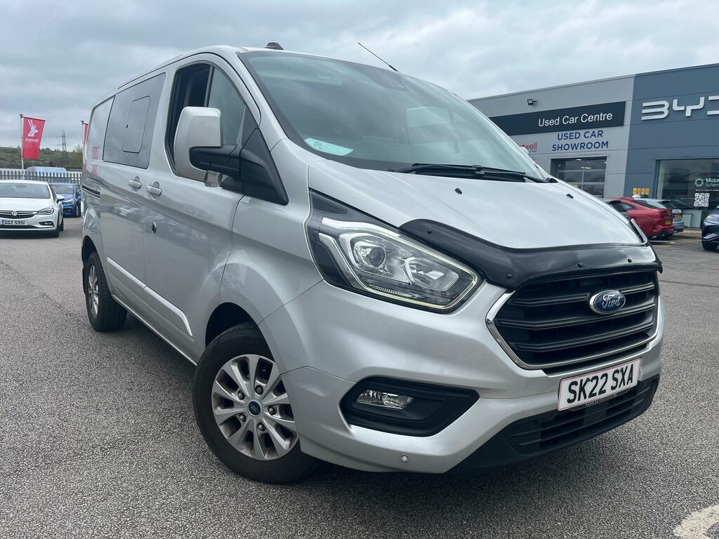 Ford Transit Custom 2.0 300 Ecoblue Limited Crew Van Double Cab Di Silver