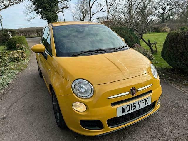 Fiat 500 S Yellow #4