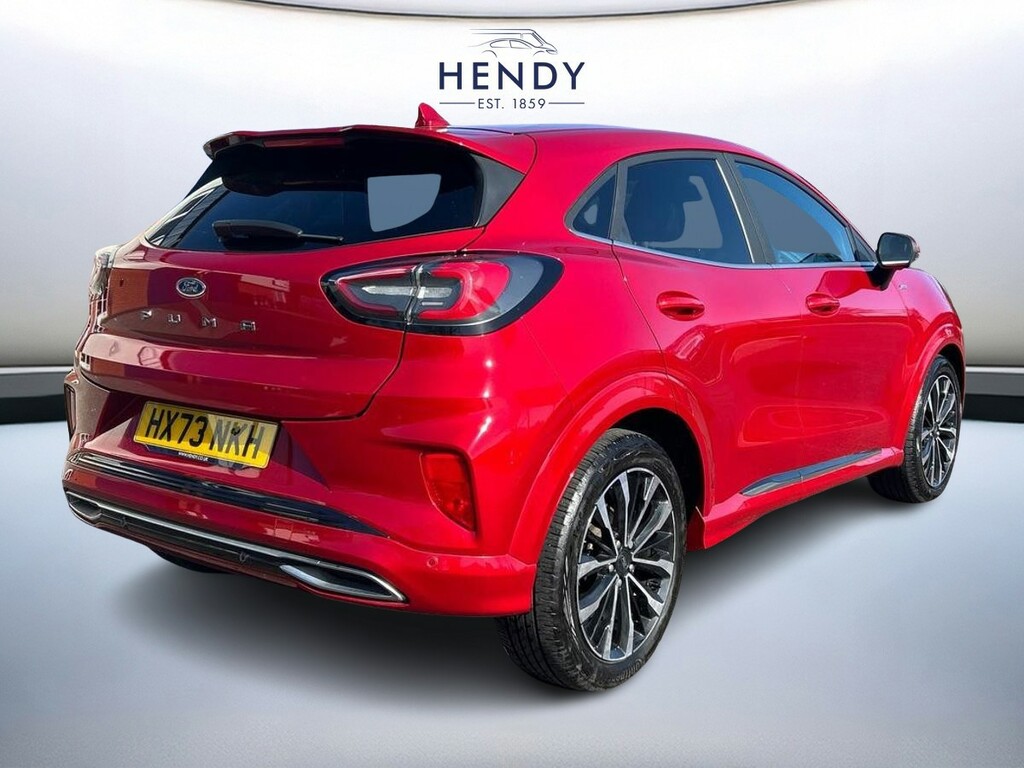 Ford Puma 1.0 Ecoboost Hybrid Mhev 155 St-line Vignale HX73NKH Red #4