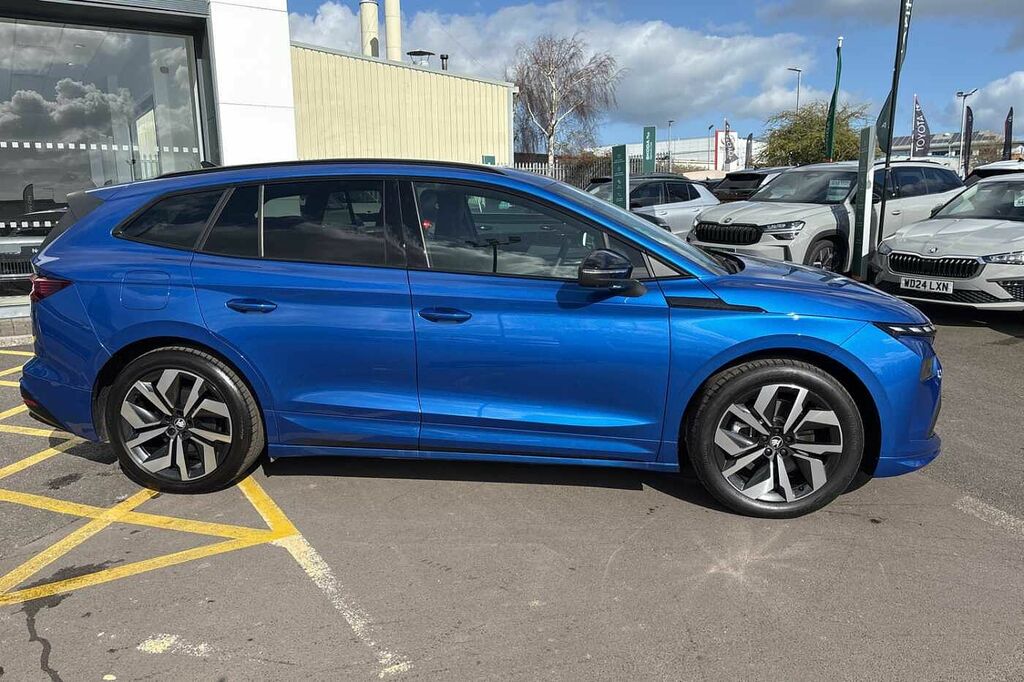Skoda ENYAQ 210Kw 85 Sportline 82Kwh WJ26CXW Blue #4