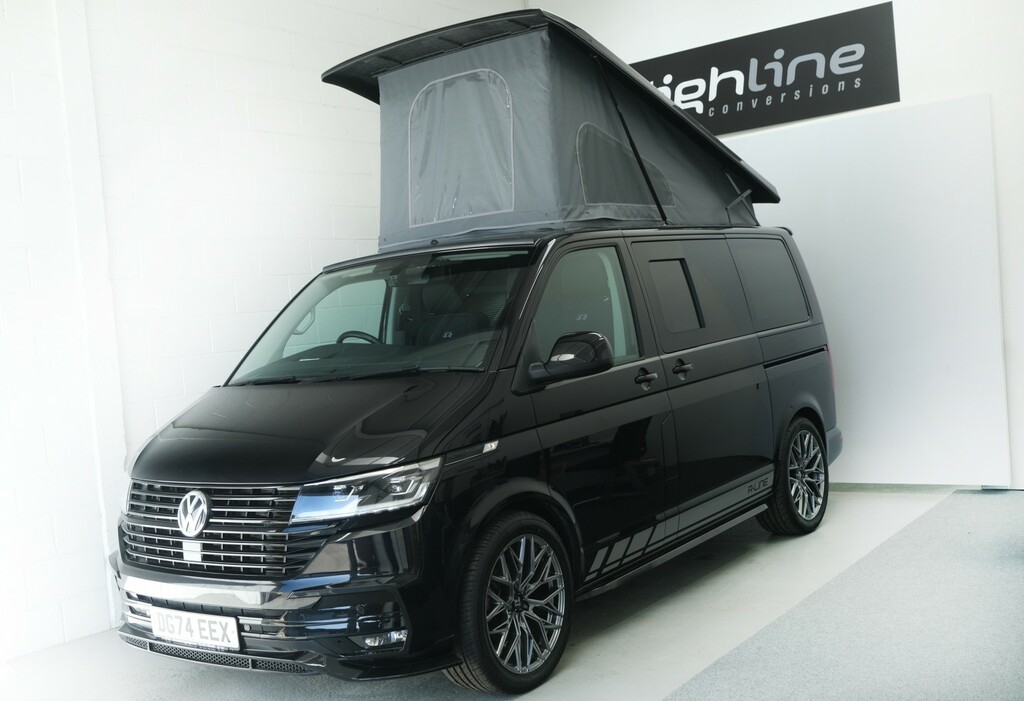 Volkswagen Transporter Camper Van 2.0 Tdi T30 Highline 2024 DG74EEX Black #3