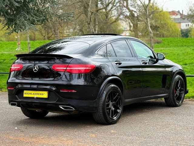 Mercedes-Benz GLC Class 2017 3.0 Glc350d V6 Amg Line Premium Coupe Sunro PF17YDH Black #4
