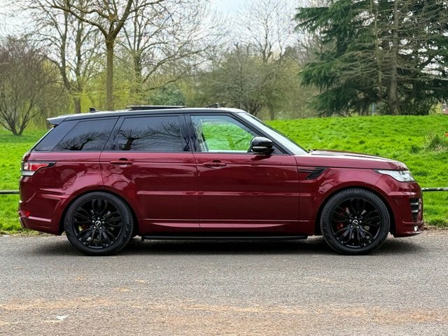Land Rover Range Rover Sport 2016 3.0 Sd V6 Dynamic Lumma Kit Bla OU16KAE Red #4