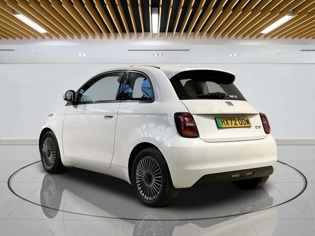Fiat 500E Hatchback HX72OOW White #6