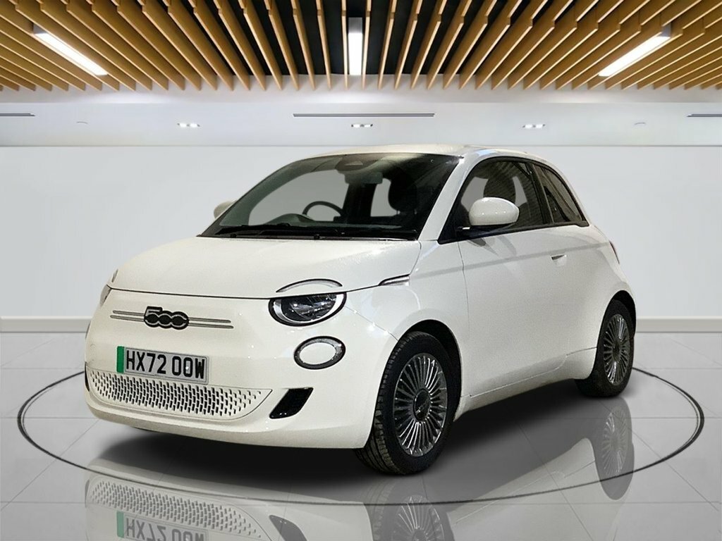 Fiat 500E Hatchback HX72OOW White #4
