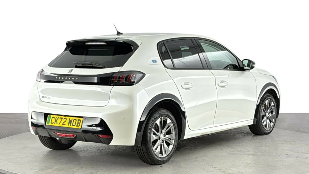 Peugeot e-208 50Kwh Allure Premium Hatchback CK72WOB White #4