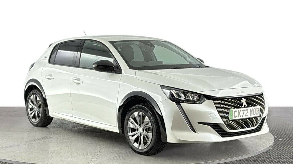 Peugeot e-208 50Kwh Allure Premium Hatchback CK72WOB White #2