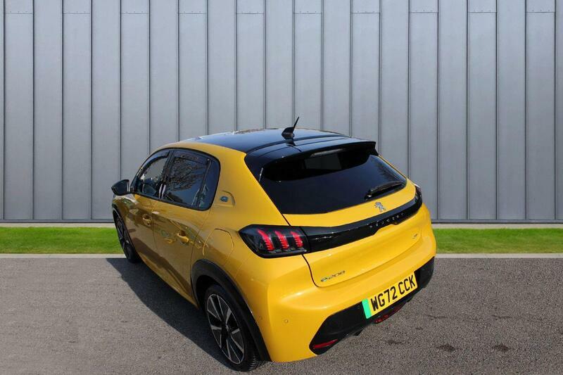 Peugeot e-208 50Kwh Gt Premium 7Kw Charger WG72CCK Yellow #5