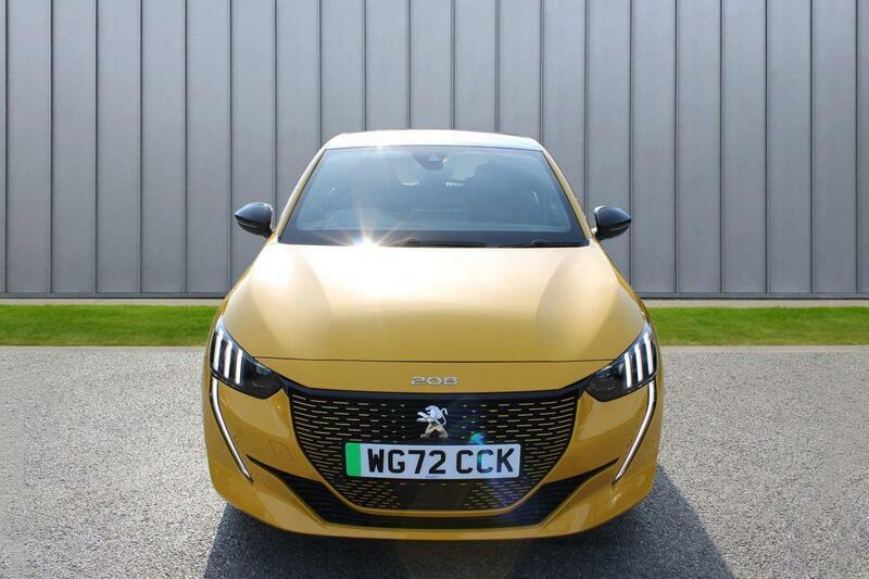 Peugeot e-208 50Kwh Gt Premium 7Kw Charger WG72CCK Yellow #3