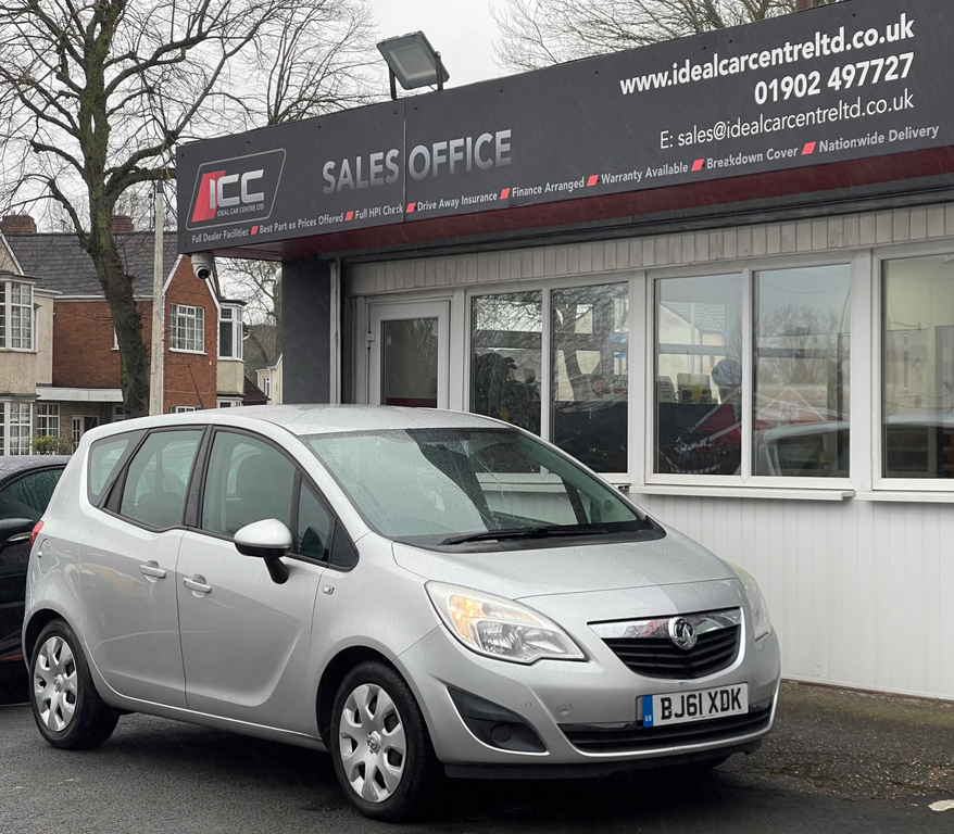 Vauxhall Meriva 1.4 16V Exclusiv Mpv Euro 5 Non BJ61XDK Silver #5