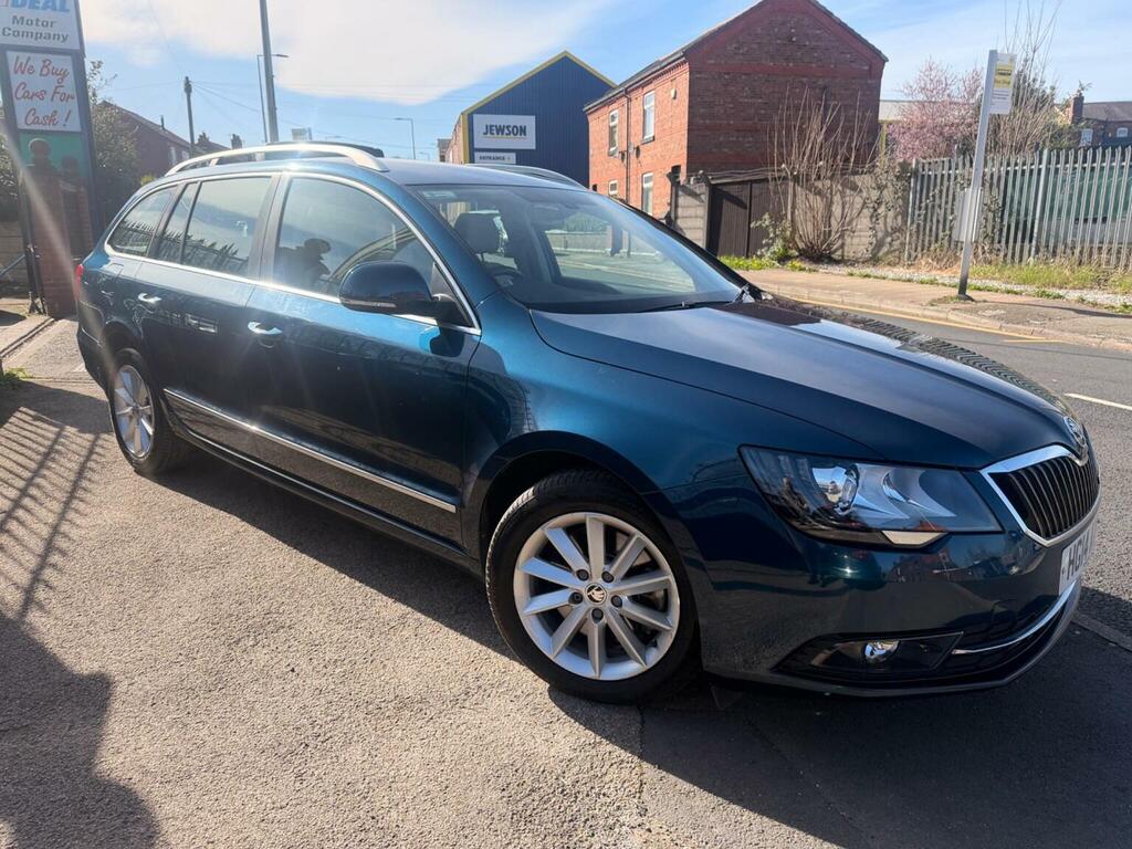 Skoda Superb Estate 1.6 Tdi Elegance Greenline III Euro 5 Ss Blue #3