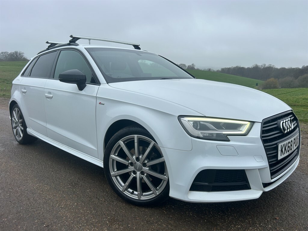 Audi A3 Sportback Tdi S Line Black Edition KK68PUX White #3