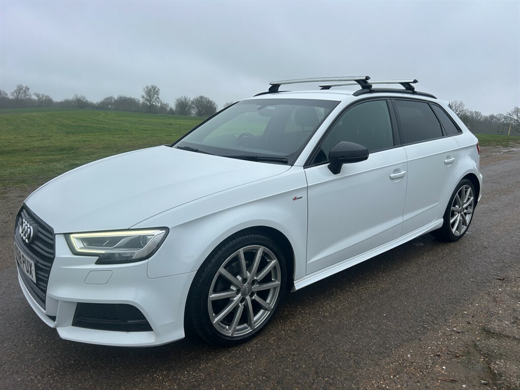 Audi A3 Sportback Tdi S Line Black Edition KK68PUX White #2