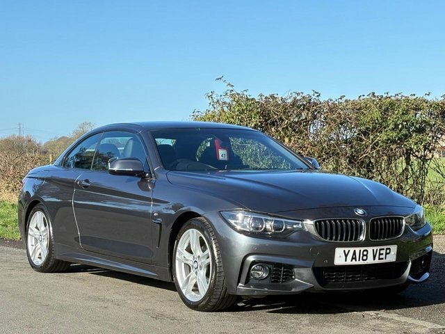 BMW 4 Series 2018 2.0 420I M Sport Convertible YA18VEP Grey #3