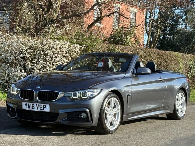BMW 4 Series 2018 2.0 420I M Sport Convertible Grey