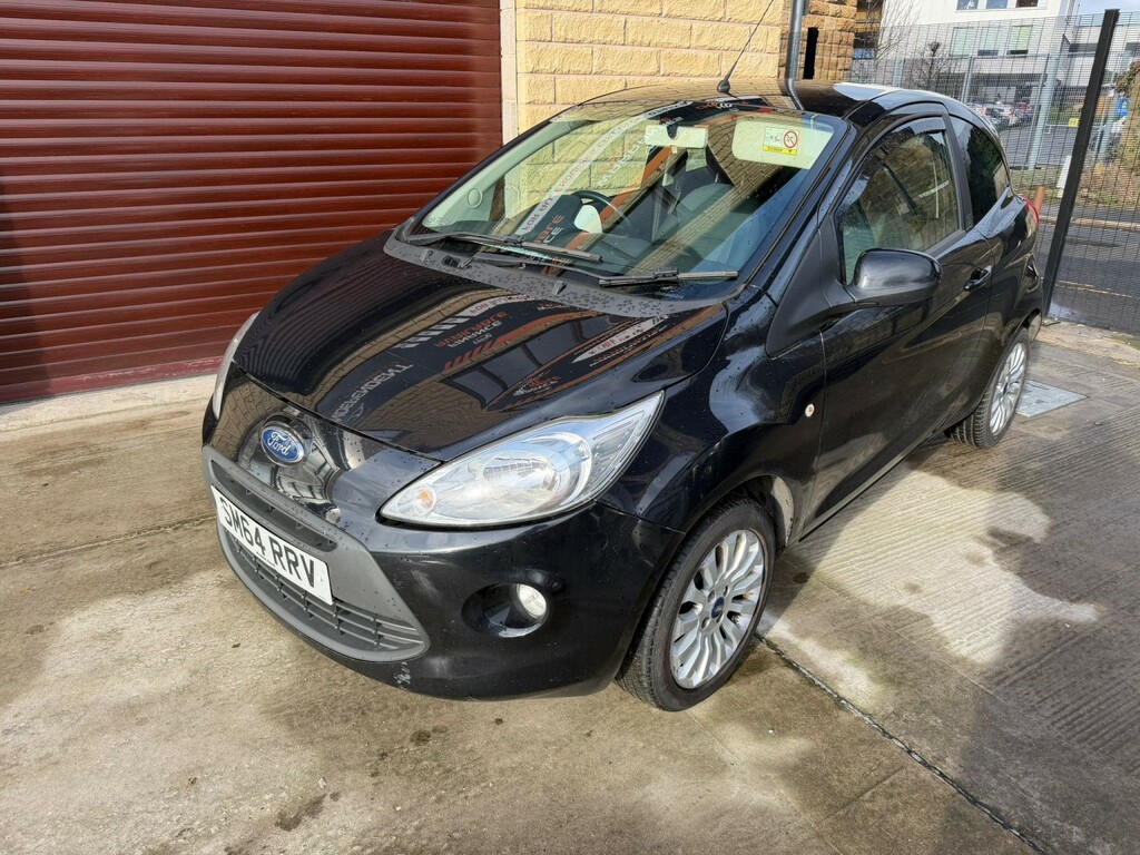 Ford KA Hatchback 1.2 Zetec 2015 SM64RRV Black #2