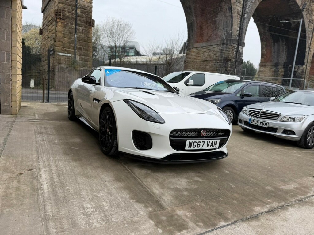 Jaguar F-Type Coupe 3.0 V6 R-dynamic 2017 WG67VAM White #6