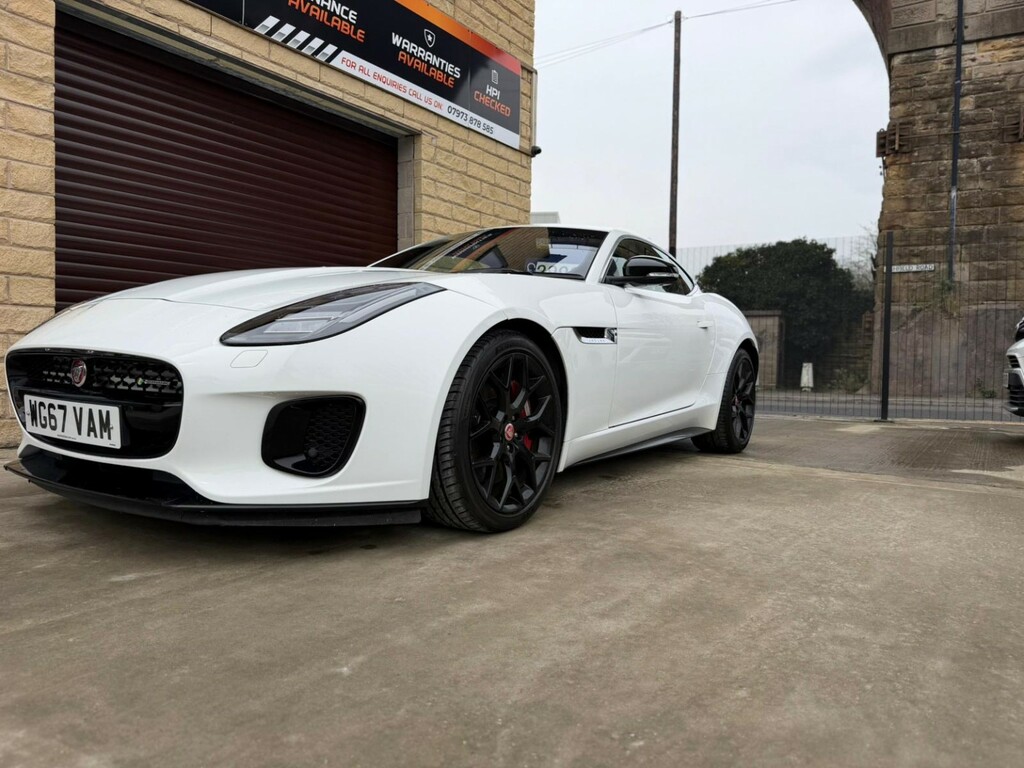 Jaguar F-Type Coupe 3.0 V6 R-dynamic 2017 WG67VAM White #4
