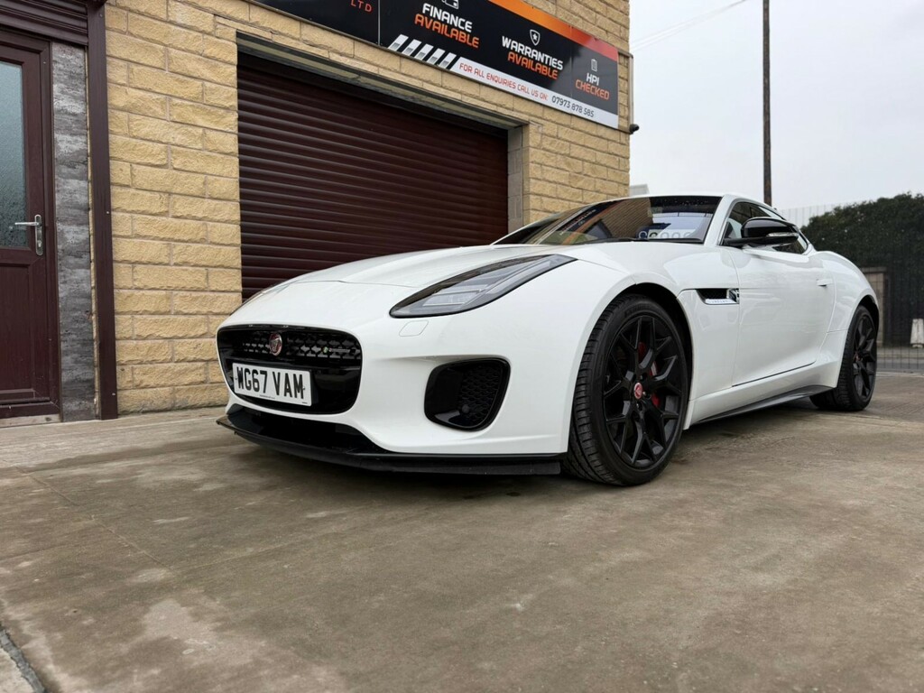 Jaguar F-Type Coupe 3.0 V6 R-dynamic 2017 WG67VAM White #2