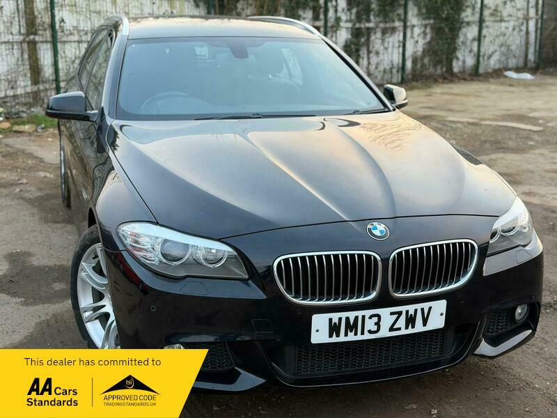 BMW 5 Series 2.0 520D M Sport WM13ZWV Black #3