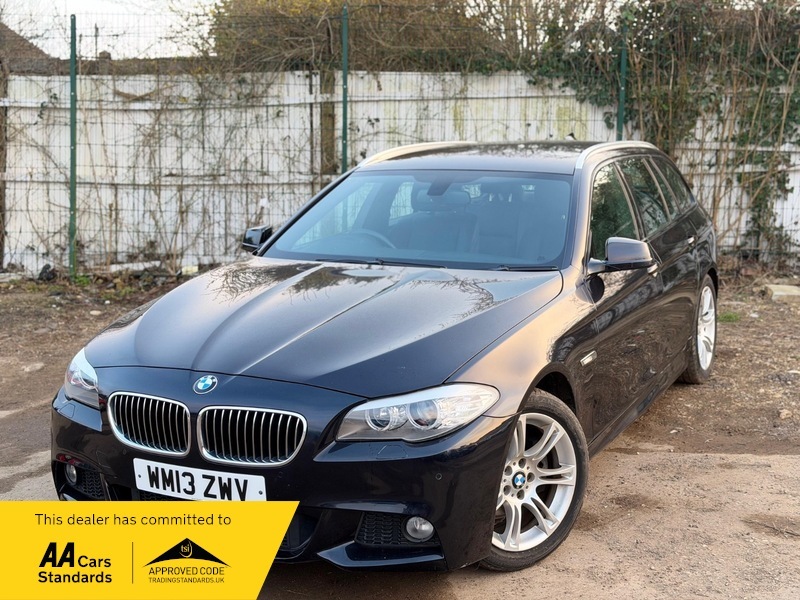 BMW 5 Series 2.0 520D M Sport WM13ZWV Black #5