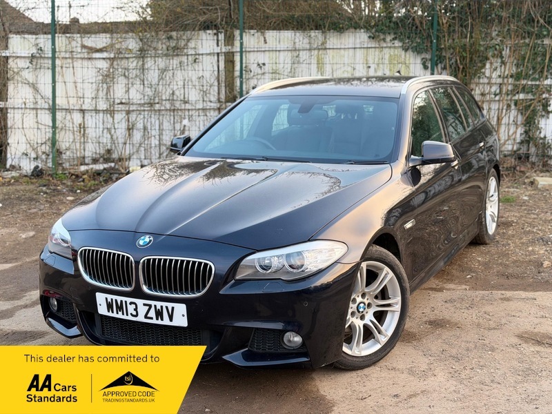 BMW 5 Series 2.0 520D M Sport WM13ZWV Black #6